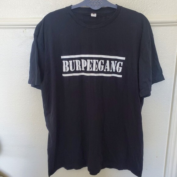 Burpee Gang Cool Gym Black Tee Smart Blanks T-shirt Men's Sz XL - Picture 1 of 10